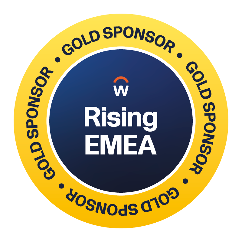 Workday Rising EMEA 2026 Gold Sponsor badge